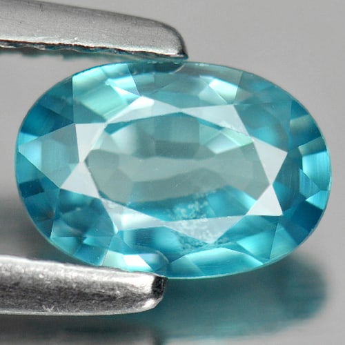 Natural Blue Zircon 0.96 Ct. Oval Shape 7.1 x 4.9 Mm. Gemstone From Cambodia: Product ID: 807711171 Product Name: Natural Zircon Weight: 0.96 CT. Size: 7.1 x 4.9 x 2.6 MM. Shape: Oval Color: Blue Clarity:VSI Luster: Good Gems Origin: Cambodia Treatment: Heated Crystal Structure