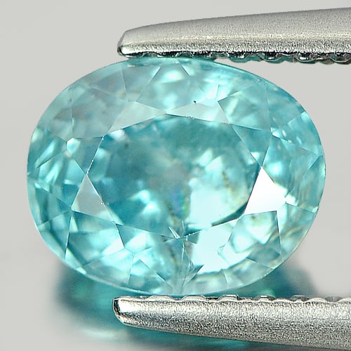 Natural Blue Zircon 2.01 Ct. Oval Shape 7.4 x 5.9 Mm. Gemstone From Cambodia: Product ID: 807720819 Product Name: Natural Zircon Weight: 2.01 CT. Size: 7.4 x 5.9 x 4.7 MM. Shape: Oval Color: Blue Clarity:SI Luster: Good Gems Origin: Cambodia Treatment: Heated Crystal Structure: