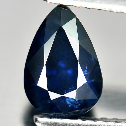 Certified Natural Blue Sapphire 1.92 Ct. Pear Shape 8.68 x 5.93 Mm. Gemstone From Thailand: Product ID: 806007967 Product Name: Natural Blue Sapphire Weight: 1.92 CT. Size: 8.68 x 5.93 x 5.08 MM. Shape: Pear Color: Blue Clarity:VSI Luster: Good Gems Origin: Bangkaja,Thailand Treatment: Heate