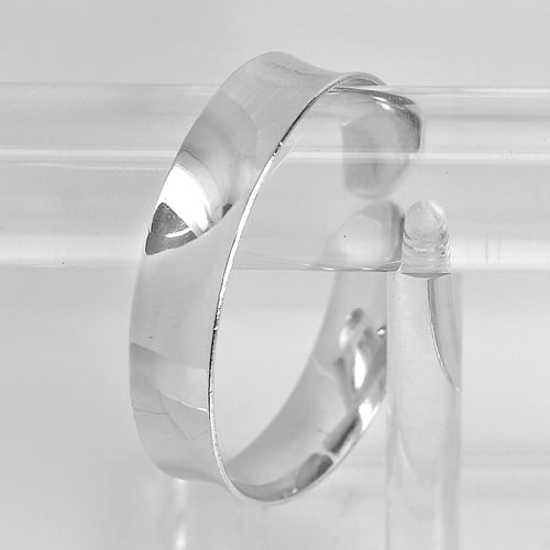 990 Sterling Silver Jewelry Bangle Adjustable Diameter 58 mm. 20.28 Grams (1 of 3)