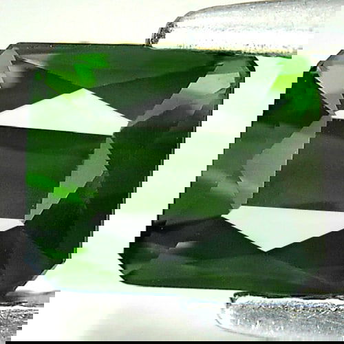 Natural Unheated Green Tourmaline 1.25 Ct. Clean Octagon Shape 6.5 x 5.5 Mm. Gemstone From Nigeria (1 of 3)