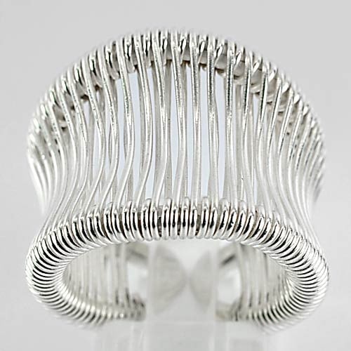 Beautiful Design Real 925 Sterling Silver Jewelry 13.58 Grams Ring Size 8.5 (1 of 3)