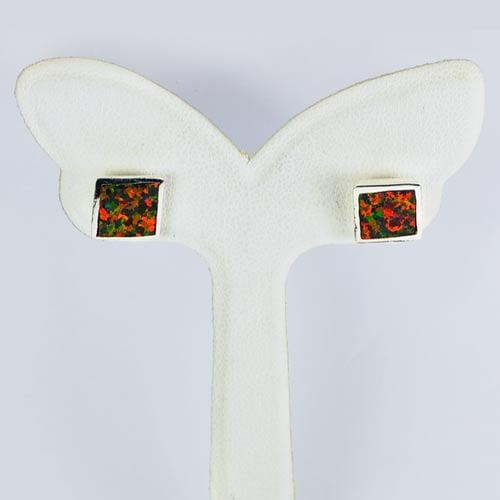 925 Sterling Silver Stud Earrings Jewelry with Multi Color Created Opal 2.79 Grams: Product ID: 280120008 Product Type: 925 Sterling Silver Fine Jewelry Jewelry Weight: 2.79 Grams. Gemstones Color: Multi-Color Metal: Solid Silver 92.5%. Gemstone Detail: Average Range 2.64 - 2.89 Gram