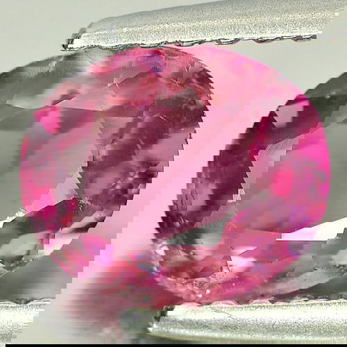 Natural Pink Tourmaline 1.07 Ct. Oval Shape 7 x 6 Mm. Gemstone From Nigeria (1 of 3)