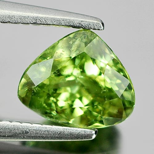 Natural Unheated Green Demantoid Garnet 1.10 Ct. Pear Shape 6.9 x 5.8 Mm. Gemstone From Madagascar: Product ID: 802933076 Product Name: Natural Demantoid Weight: 1.10 CT. Size: 6.9 x 5.8 x 3.9 MM. Shape: Pear Color: Green Clarity:SI1 Luster: Very Good Gems Origin: Madagascar Treatment: Unheated Crys