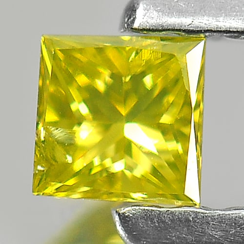 Natural Loose Diamond Yellow 0.12 Ct. Square Princess Cut 3 Mm. From Belgium: Product ID: 802103999 Product Name: Natural Enhanced Diamond Weight: 0.12 CT. Size: 3 x 3 x 1.8 MM. Shape: Square Princess Cut Color: Yellow Clarity:SI1 Luster: Scintillating Gems Origin: Belgium Trea