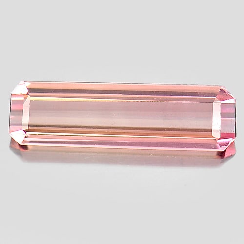 Natural Pink Tourmaline 0.99 Ct. VVS Octagon Shape 12 x 3.5 Mm. Unheated Gemstone From Nigeria (1 of 3)