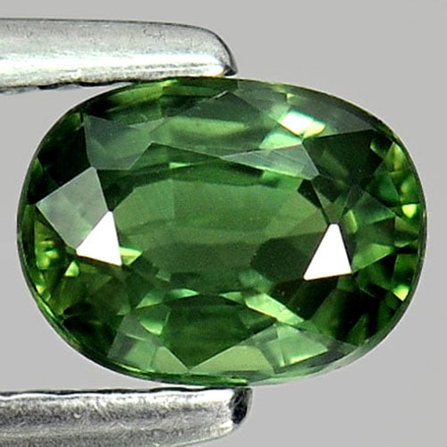 Natural Green Sapphire 1.07 Ct. VS Oval Shape 6.6 x 5 Mm Gemstone From Thailand (1 of 3)