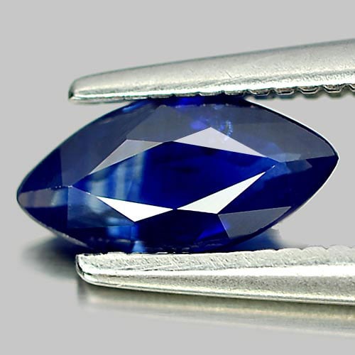 Natural Blue Sapphire 0.56 Ct. Marquise Shape 8 x 4 Mm. Gemstone From Thailand: Product ID: 806011363 Product Name: Natural Blue Sapphire Weight: 0.56 CT. Size: 8 x 4 x 2.1 MM. Shape: Marquise Color: Deep Blue Clarity:VSI Luster: Good Gems Origin: Thailand Treatment: Heated Cryst