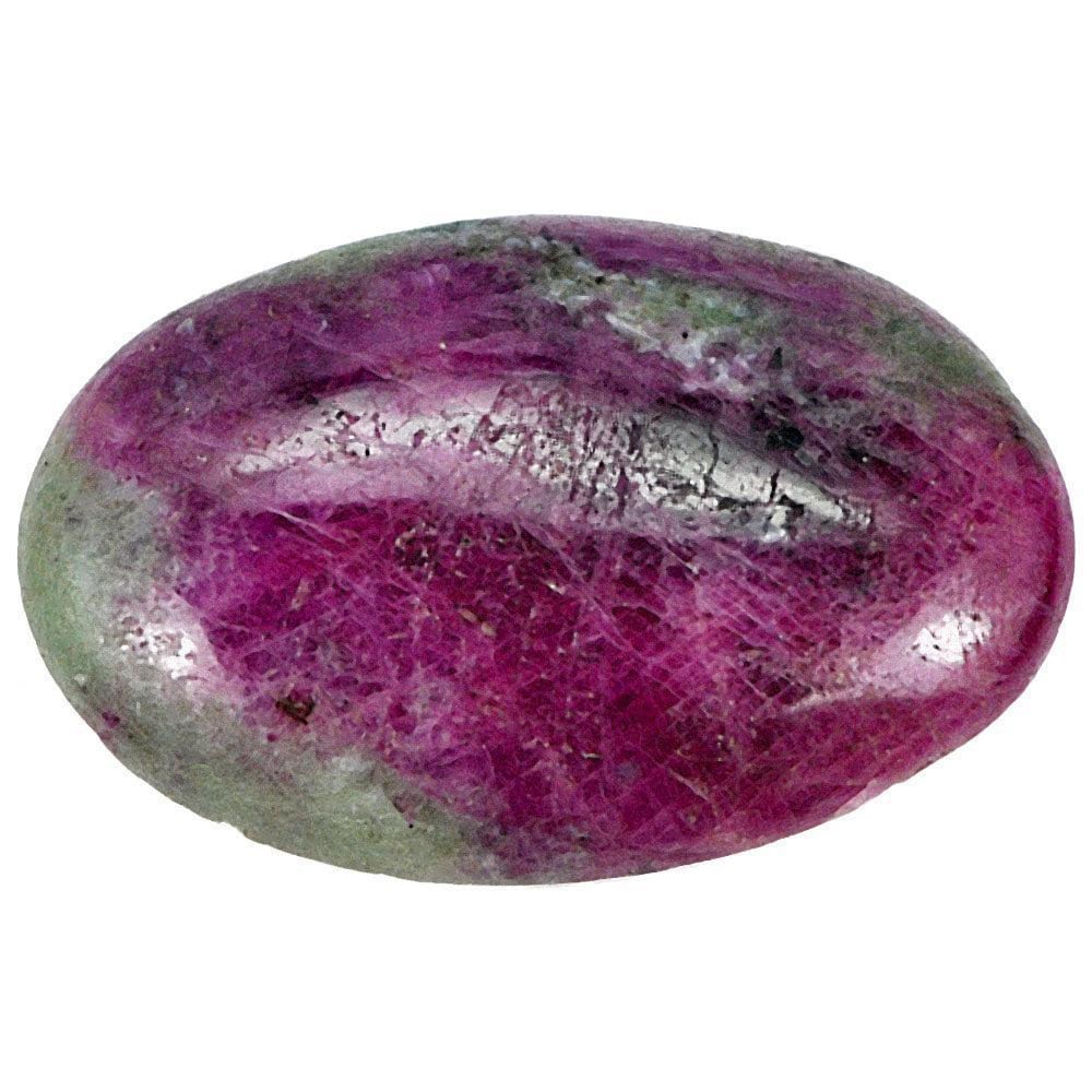 Natural Red Green Ruby in Zoisite 16.92 Ct. Oval Cabochon Gemstone From Madagascar (1 of 3)