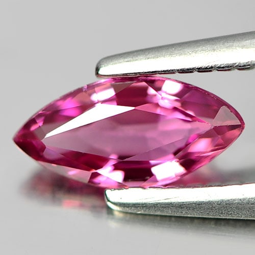 Natural Pink Tourmaline 0.41 Ct. Marquise Shape 7.4 x 3.6 Mm. Gemstone From Nigeria: Product ID: 807249390 Product Name: Natural Tourmaline Weight: 0.41 CT. Size: 7.4 x 3.6 x 2.5 MM. Shape: Marquise Color: Pink Clarity:VSI Luster: Very Good Gems Origin: Nigeria Treatment: Unheated Cry