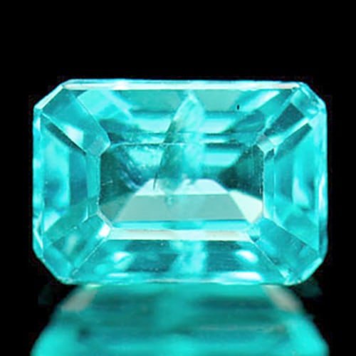Natural Paraiba Color Apatite 1.10 Ct. Octagon Shape 6.8 x 4.8 Mm. Gemstone From Tanzania: Product ID: 800609582 Product Name: Natural Apatite Weight: 1.10 CT. Size: 6.8 x 4.8 x 3.9 MM. Shape: Octagon Color: Neon Blue Clarity:SI Luster: Good Gems Origin: Tanzania Treatment: Unheated Crystal