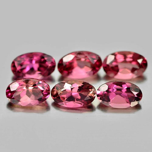 Natural Pink Tourmaline 1.64 Ct. 6 Pcs. Oval Shape 5.1 x 3.1 Mm. Gemstones From Nigeria: Product ID: 807245029 Product Name: Natural Tourmaline Weight: 1.64 CT. Size: 5.1 x 3.1 x 3 MM. Shape: Oval Color: Pink Clarity:VSI Luster: Very Good Gems Origin: Nigeria Treatment: Unheated Crystal S