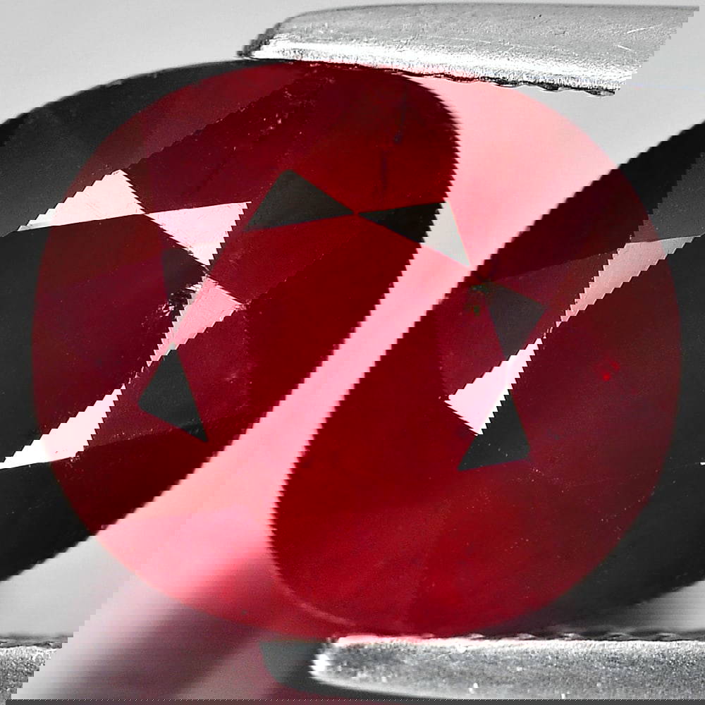 Natural Red Ruby 7.93 Ct. Oval Shape 11.2 X 10 Mm. Gemstone From ...