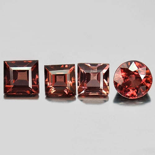 Natural Imperial Pink Zircon 2.14 Ct. 4 Pcs VVS Mix Shape Gemstone From Tanzania: Product ID: 807719949 Product Name: Natural Zircon Weight: 2.14 CT. Size: 4.1 x 3.9 x 2.9 to 4.4 x 3 MM. Shape: Mix Shape Color: Imperial Pink Clarity:VVS Luster: Good Gems Origin: Tanzania Treatment: