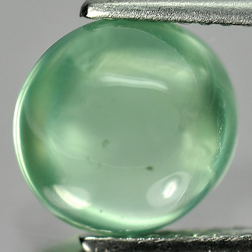 Natural Green Prehnite 3.35 Ct. Oval Cabochon Shape 9.5 x 9.1 Mm. Gemstone From Australia: Product ID: 818802697 Product Name: Natural Prehnite Weight: 3.35 CT. Size: 9.5 x 9.1 x 5.7 MM. Shape: Oval Cabochon Color: Green Clarity:Semi - Transparent Luster: Good Gems Origin: Australia Treatme