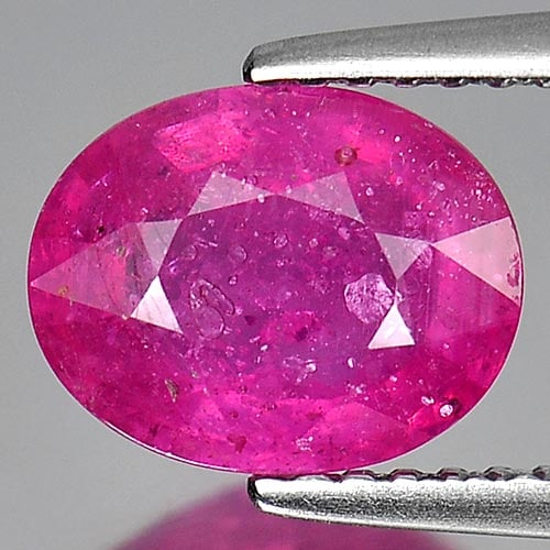 Natural Purplish Pink Ruby 2.53 Ct. Oval Shape 8.9 x 7.1 Mm. Gemstone From Mozambique (1 of 3)