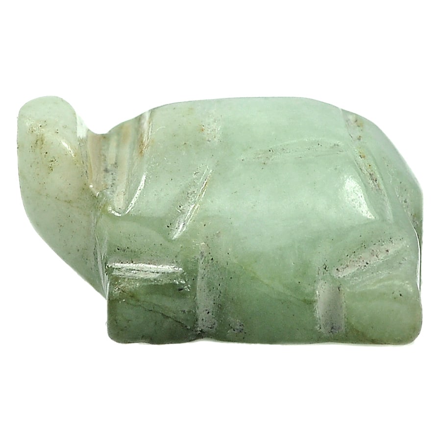 Natural Green Jade 30.25 Ct. Turtle Carving 19.7 x 16.3 Mm. Gemstone From Thailand: Product ID: 819802046 Product Name: Natural Jade Weight: 30.25 CT. Size: 19.7 x 16.3 x 9.7 MM. Shape: Turtle Carving Color: Green Clarity:Opaque Luster: Good Gems Origin: Thailand Treatment: Unheated 