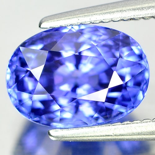 Natural Violetish Blue Tanzanite 2.17 Ct. Clean Oval Shape 8.6 x 6.2 Mm. Gemstone From Tanzania: Product ID: 807006625 Product Name: Natural Tanzanite Weight: 2.17 CT. Size: 8.6 x 6.2 x 5.7 MM. Shape: Oval Color: Violetish Blue Clarity:IF Luster: Very Good Gems Origin: Tanzania Treatment: Heated 