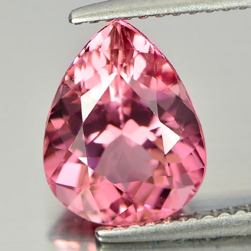 Certified Natural Pink Tourmaline 2.93 Ct VVS Pear Shape 10.84 x 8.35 Mm. Unheated Gemstone (1 of 3)