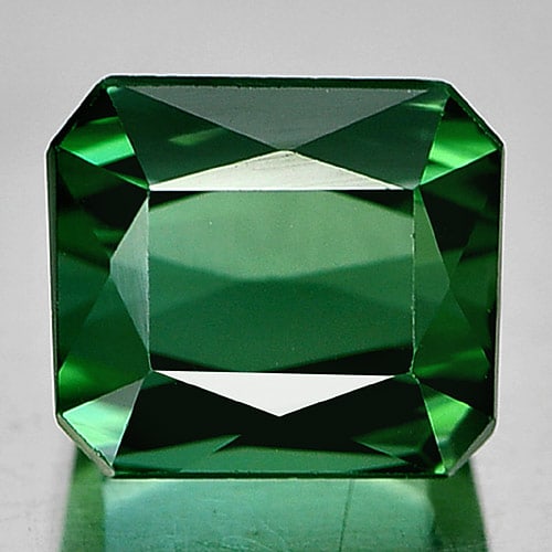 Green Tourmaline 1.87 Ct. VVS Octagon Shape 6.6 x 5.8 Mm. Natural Gemstone From Nigeria (1 of 3)