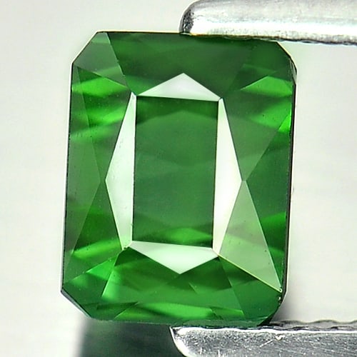 Natural Green Tourmaline 1.67 Ct. Clean Octagon Shape 6.8 x 5.2 Mm. Gemstone Unheated From Nigeria (1 of 3)