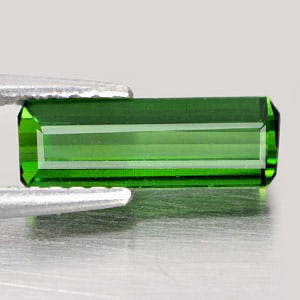 Natural Green Tourmaline 1.10 Ct. Octagon Shape 20.6 x 3.8 Mm. Unheated Gemstone: Product ID: 807242398 Product Name: Natural Tourmaline Weight: 1.10 CT. Size: 20.6 x 3.8 x 2.9 MM. Shape: Octagon Color: Green Clarity:VSI Luster: Good Gems Origin: Nigeria Treatment: Unheated Crystal