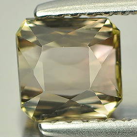 Bi-Color Tourmaline 0.93 Ct. VVS Octagon Shape 5.5 x 5.4 Mm. Natural Unheated Gemstone From Nigeria (1 of 3)