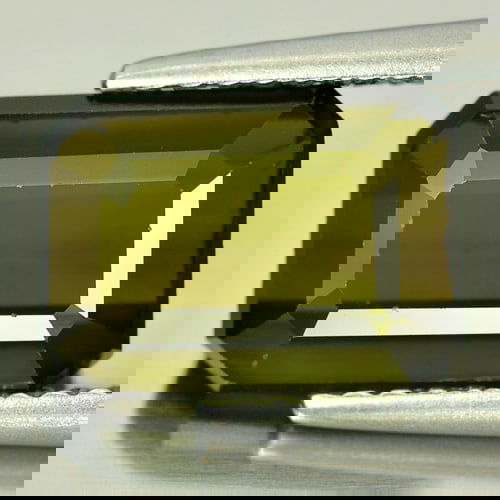 Natural Lime Green Tourmaline  3.33 Ct. Octagon Shape 9.9 x 7.2 Mm Gemstone From Nigeria (1 of 3)