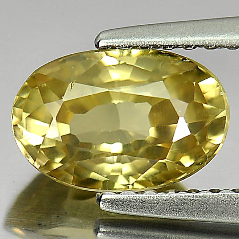 Natural Yellow Color Zircon 2.59 Ct. Oval Shape 8.6 x 5.8 Mm Gemstone From Cambodia: Product ID: 807729497 Product Name: Natural Zircon Weight: 2.59 CT. Size: 8.6 x 5.8 x 4.8 MM. Shape: Oval Color: Yellow Clarity:VSI Luster: Good Gems Origin: Cambodia Treatment: Heated Crystal Structu