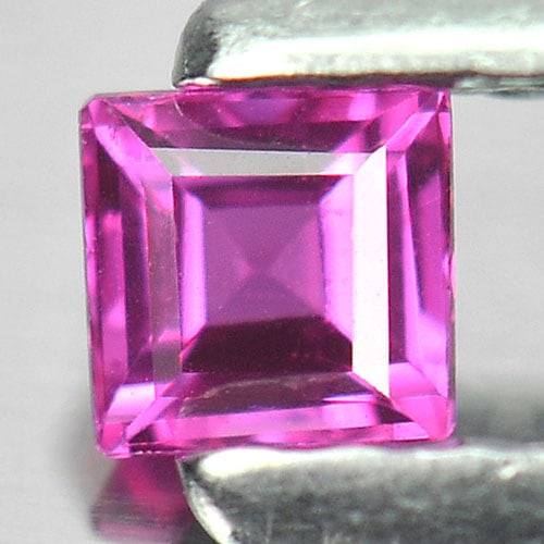 Certified Natural Unheated Purplish Red Ruby 0.15 Ct. Square Shape 2.78 x 2.72 Mm. Gemstone From (1 of 3)