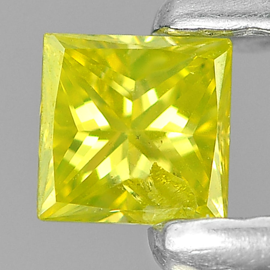 Natural Yellow Loose Diamond 0.10 Ct. Square Princess Cut 2.7 x 1.7 Mm. From Belgium: Product ID: 802104558 Product Name: Natural Enhanced Diamond Weight: 0.10 CT. Size: 2.7 x 1.7 MM. Shape: Square Princess Cut Color: Yellow Clarity:SI1 Luster: Scintillating Gems Origin: Belgium Treatm