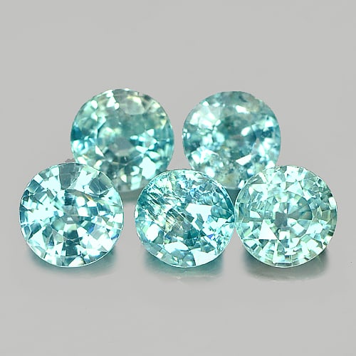 Natural Blue Zircon 5.70 Ct. Round Shape 5.8 Mm Gemstone From Cambodia: Product ID: 807717538 Product Name: Natural Zircon Weight: 5.70 CT. Size: 5.8 x 5.8 x 3.5 MM. Shape: Round Color: Blue Clarity:SI Luster: Good Gems Origin: Cambodia Treatment: Heated Crystal Structure