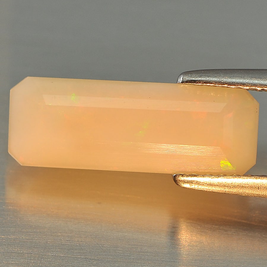 Natural Multi Color Opal 2.45 Ct. Octagon Shape 15.5 x 5.6 Mm Gemstone From Ethiopia (1 of 3)