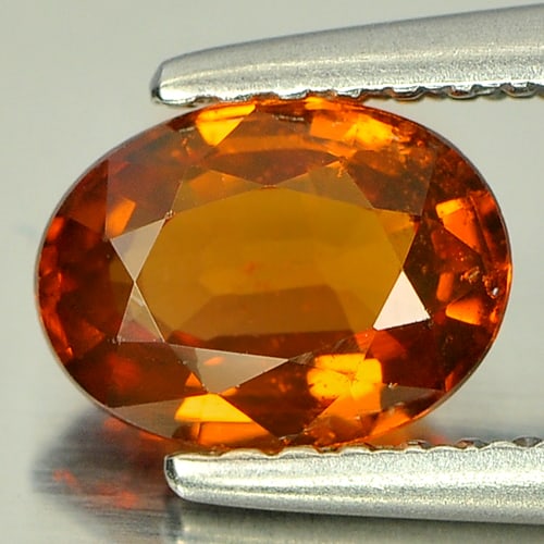 Natural Orange Spessartine Garnet 1.01 Ct. Oval Shape 7 x 5.3 Mm Gemstone From Nigeria: Product ID: 802921436 Product Name: Natural Spessartine Weight: 1.01 CT. Size: 7 x 5.3 x 3.2 MM. Shape: Oval Color: Orange Clarity:SI Luster: Good Gems Origin: Nigeria Treatment: Unheated Crystal Stru