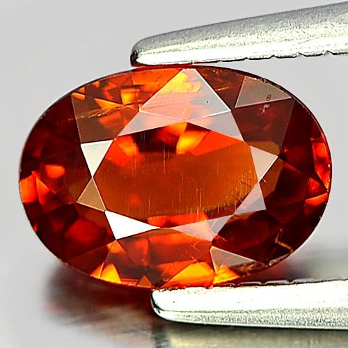 Natural Orange Spessartine Garnet 0.98 Ct. Oval Shape 7 x 5 x 3 Mm. Gemstone From Namibia: Product ID: 802934346 / Product Name: Natural Spessartine / Weight: 0.98 CT. / Size: 7 x 5 x 3 MM. / Shape: Oval / Color: Orange / Clarity:VSI / Luster: Good / Gems Origin: Namibia / Treatment: Unheat