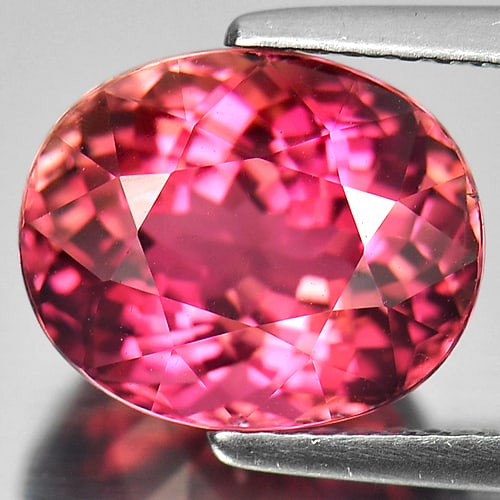 Natural Unheated Pink Tourmaline 4.65 Ct. Clean Oval Shape 10.9 x 9 Mm. Gemstone From Nigeria (1 of 3)