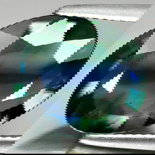 Natural Blue Green Sapphire 5.16 Ct. Oval Shape 12.9 x 10.9 Mm. Gemstone From Thailand (1 of 3)