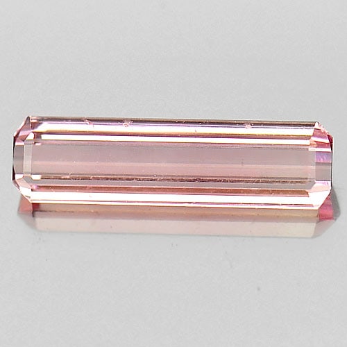 Natural Pink Tourmaline 0.71 Ct. VVS Octagon Shape 11.2 x 3 Mm Gemstone From Nigeria (1 of 3)