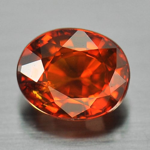 Natural Red Orange Spessartine Garnet 0.98 Ct. Oval Shape 6.1 x 4.9 Mm Gemstone From Nigeria: Product ID: 802915234 Product Name: Natural Spessartine Weight: 0.98 CT. Size: 6.1 x 4.9 x 3.3 MM. Shape: Oval Color: Red Orange Clarity:SI Luster: Good Gems Origin: Nigeria Treatment: Unheated Crysta