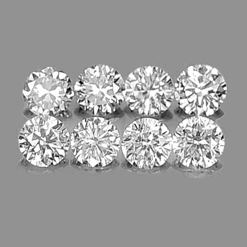 Natural Loose Diamond 0.18 Ct. Round Brilliant Cut 1.8 Mm. 8 Pcs. Unheated From Brazil: Product ID: 802102811 Product Name: Natural Natural Diamond Weight: 0.18 CT. Size: 1.8 x 1.8 x 1.2 MM. Shape: Round Brilliant Cut Color: D Clarity:VSI Luster: Scintillating Gems Origin: Belgium Treatm