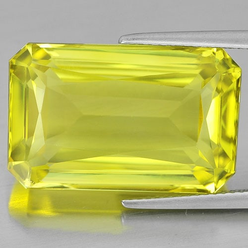 Natural Yellow Lemon Quartz 27.40 Ct. Clean Octagon Shape 21 x 14.2 Mm. Gemstone: Product ID: 805529019 / Product Name: Natural Quartz / Weight: 27.40 CT. / Size: 21 x 14.2 x 10.5 MM. / Shape: Octagon / Color: Yellow / Clarity:IF / Luster: Very Good / Gems Origin: Brazil / Treatmen