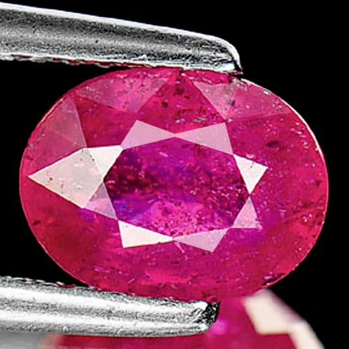 Natural Pinkish Red Ruby 1.95 Ct. Oval Shape 8 x 6 Mm.  Gemstone From Madagascar (1 of 3)