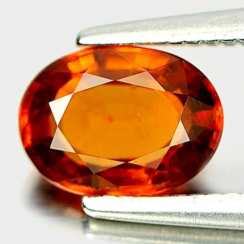 Natural Reddish Orange Spessartine Garnet 1.01 Ct. Oval Shape 7 x 5.3 Mm Gemstone From Nigeria: Product ID: 802920894 Product Name: Natural Spessartine Weight: 1.01 CT. Size: 7 x 5.3 x 3 MM. Shape: Oval Color: Reddish Orange Clarity:SI1 Luster: Good Gems Origin: Nigeria Treatment: Unheated Cryst