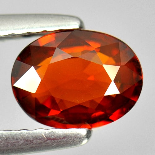 Natural Orange Spessartine Garnet 0.91 Ct. Oval Shape 7 x 5.3 Mm. Gemstone Unheated From Nigeria (1 of 3)