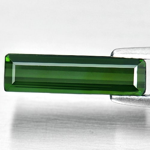 Natural Green Tourmaline 1.61 Ct. Octagon Shape 14.8 x 4 Mm. Gemstone From Nigeria (1 of 3)
