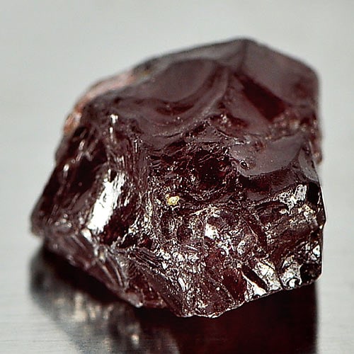 Natural Purplish Pink Rhodolite Garnet 6.82 Ct. Rough Size 11.5 x 10.7 Mm. Gemstone From Madagascar (1 of 3)