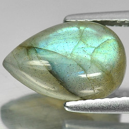 Natural Multi Color Labradorite 3.22 Ct. Pear Cabochon 12 x 8 Mm Gemstone Unheated From Canada: Product ID: 804301105 Product Name: Natural Labradorite Weight: 3.22 CT. Size: 12 x 8 x 4.4 MM. Shape: Pear Cabochon Color: Multi-Color Clarity:Semi - Transparent Luster: Iridescent Gems Origin: Canad