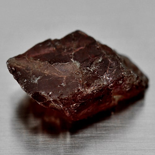 Natural Purplish Pink Rhodolite Garnet 5.88 Ct. Rough Shape 14 x 7.5 Mm. Gemstone From Madagascar (1 of 3)