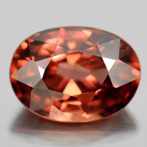 Natural Imperial Pink Zircon 1.24 Ct. Oval Shape 6.9 x 5 Mm. Gemstone From Cambodia: Product ID: 807725965 Product Name: Natural Zircon Weight: 1.24 CT. Size: 6.9 x 5 x 3.6 MM. Shape: Oval Color: Imperial Pink Clarity:SI Luster: Good Gems Origin: Cambodia Treatment: Heated Crystal Str
